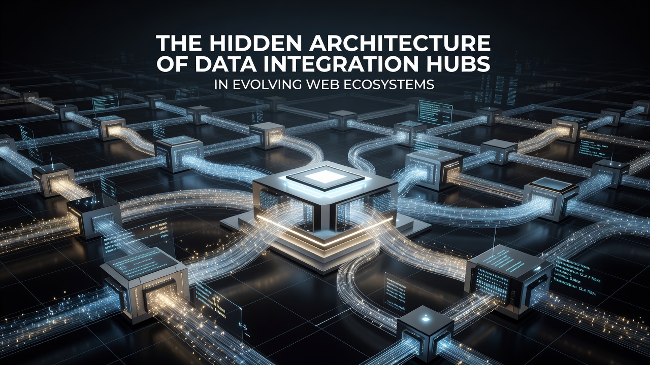 Network visualization of data pipelines routing through a central hub with multiple connected services